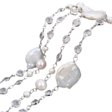 Collier Or Blanc Perle de Culture