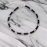 Collier Perle Noir pour Homme