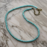 Collier Bleu Perle Homme