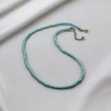 Collier Bleu Perle Homme