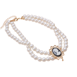 Collier Camée en Perle Culture