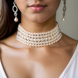 Collier Perle Femme Ras de Cou