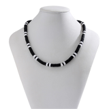 Collier Perle Noir pour Homme