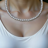 Collier en Perles de Culture Blanches