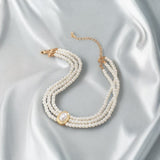 Collier Perles de Culture Fermoir Or