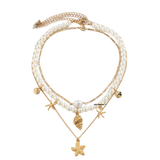 Collier Perles Blanches Femme