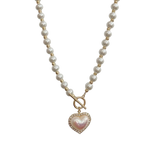 Collier Perle Coeur