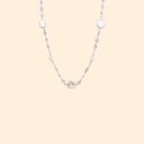 Collier Or Blanc Perle de Culture