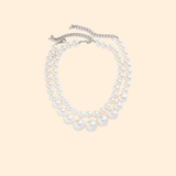 collier de perles de culture blanches