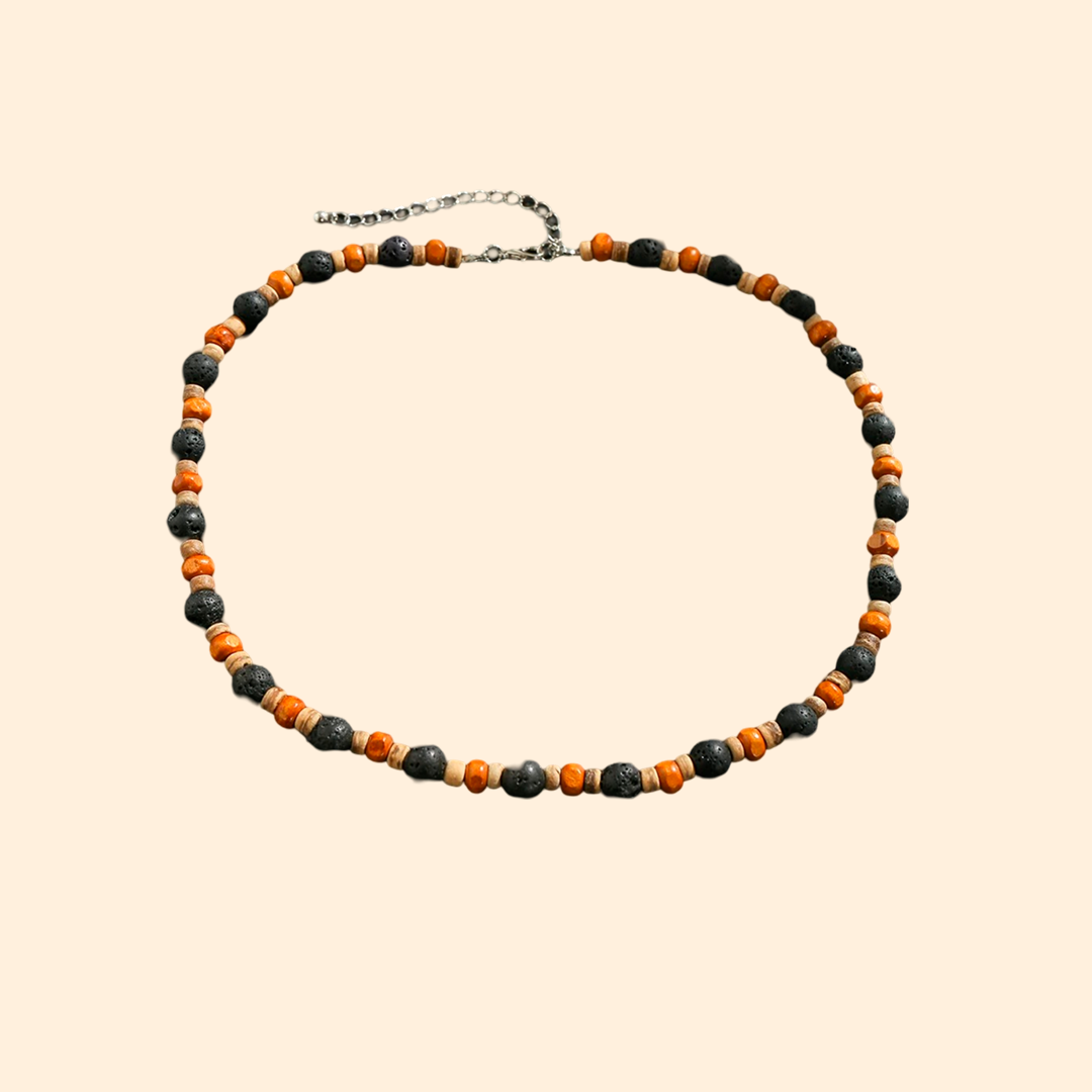 collier africain perle homme