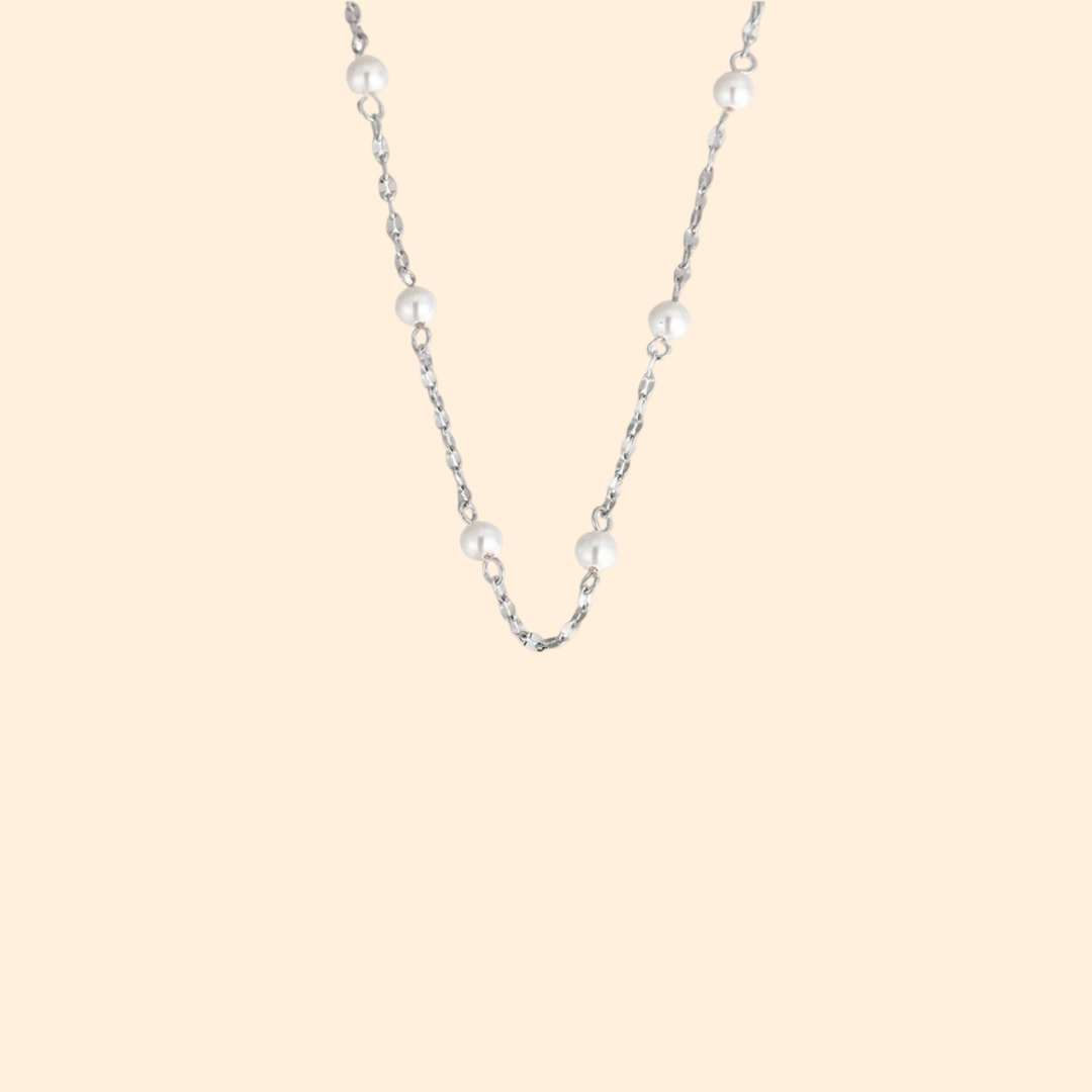 Collier Argent avec Perle de Culture