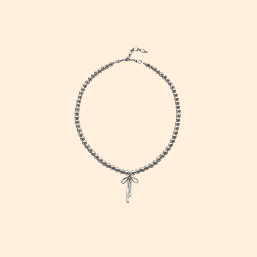 collier perle de culture grise