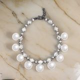 Collier Grosses Perles Blanches