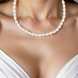 Collier Perles d'Eau Douce Blanches