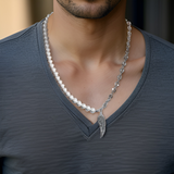 Collier Perle Nacre Homme