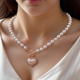 Collier Perle Coeur