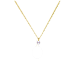 Collier Or Jaune Perle de Culture