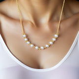 Collier Ras de Cou Petite Perle Blanche