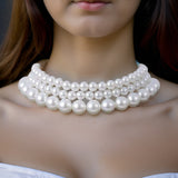 Collier 3 Rangs Perles de Culture