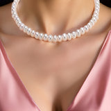 Collier Perle Nacre Blanche