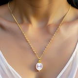 Collier Perle de Culture Or Jaune