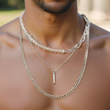 Collier Artisanal Perle Homme