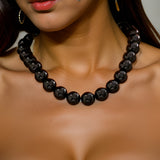 Collier Perle Noire Femme