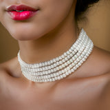 Collier Femme Ras du Cou Perle