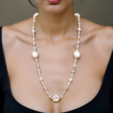 Collier Or Blanc Perle de Culture