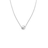 Collier avec Perle en Argent Femme