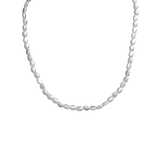 Collier en Perle Blanche Homme