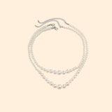 collier perle de culture double rang