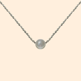 Collier Perle Blanche