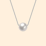 collier or blanc avec perle de culture