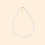 collier perles d'eau douce blanches