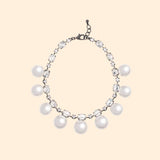 collier perle blanche fantaisie