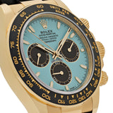 2025 Rolex Daytona 126518LN Yellow Gold Turquoise Dial Oysterflex