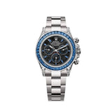 2025 Rolex Daytona 126599TSA White Gold Silver Sheen Obsidian Dial Sapphire Bezel