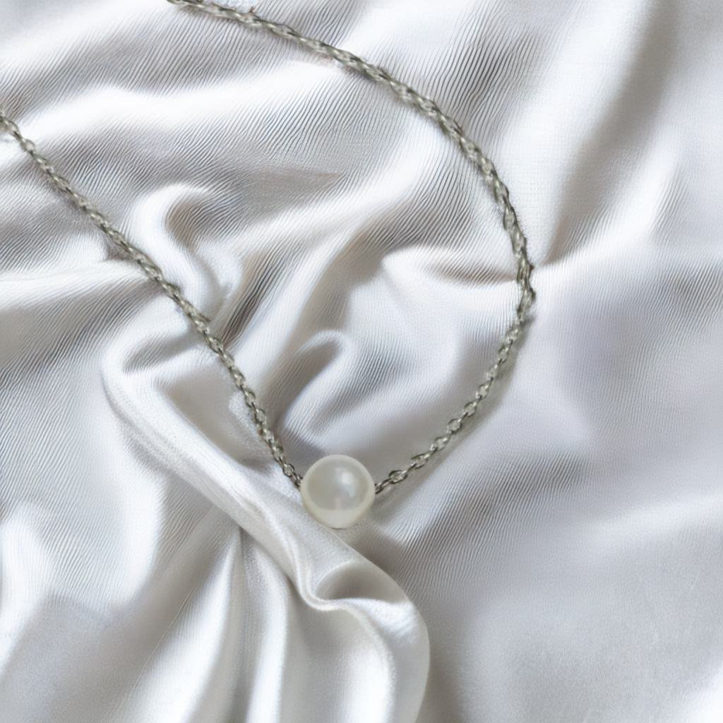 Collier Perle Blanche