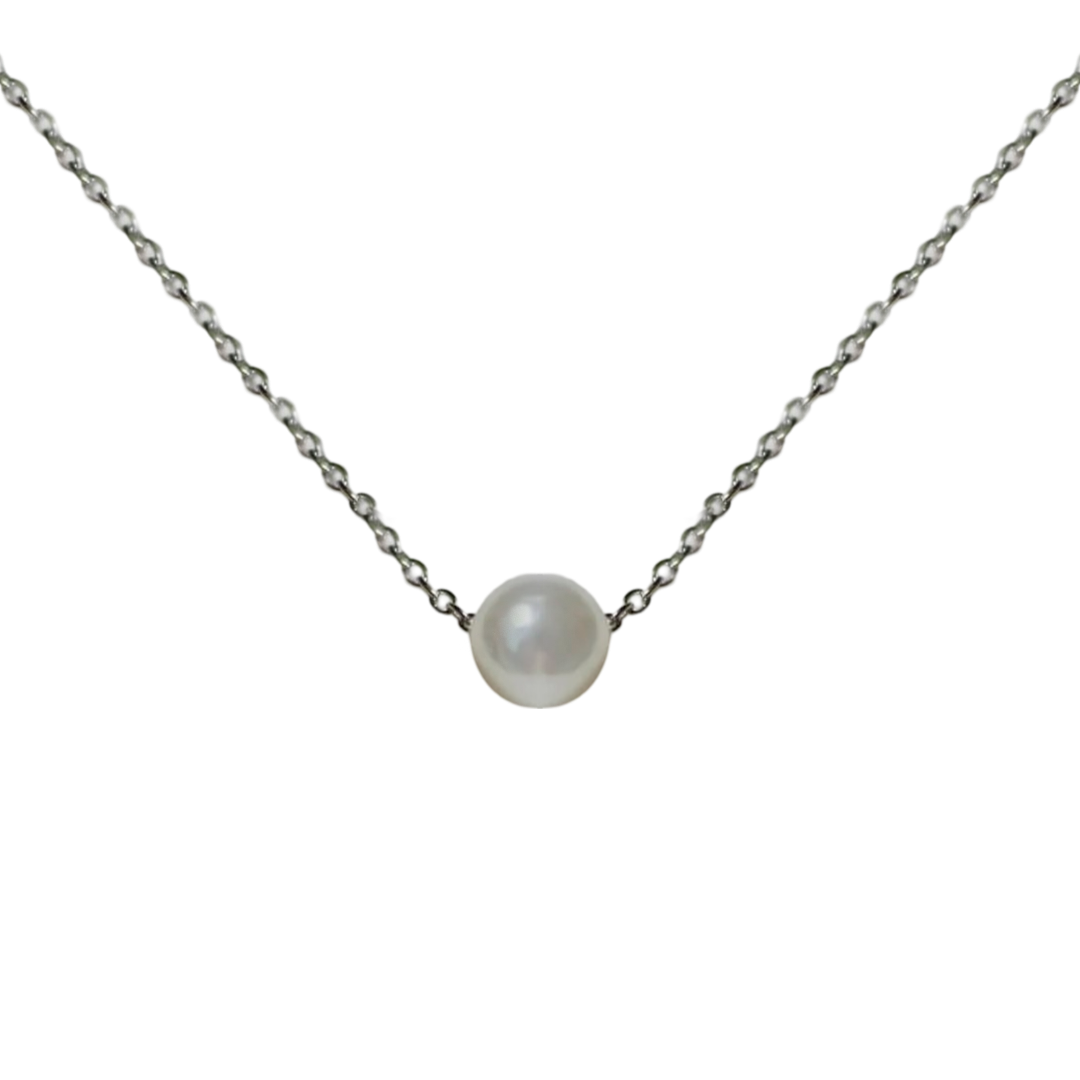 Collier Perle Blanche