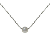 Collier Perle Blanche