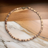 Collier en Perle de Bois pour Homme