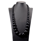 Collier Grosse Perle Bois Homme