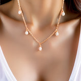 Collier Mini Perles Blanches